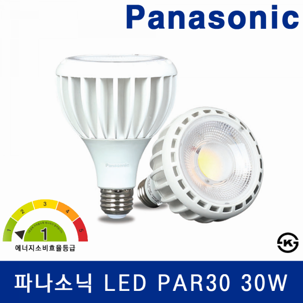 ETC,파나소닉 LED PAR30 30W 집중형 1등급 램프 E26 KS인증 전구 램프 조명