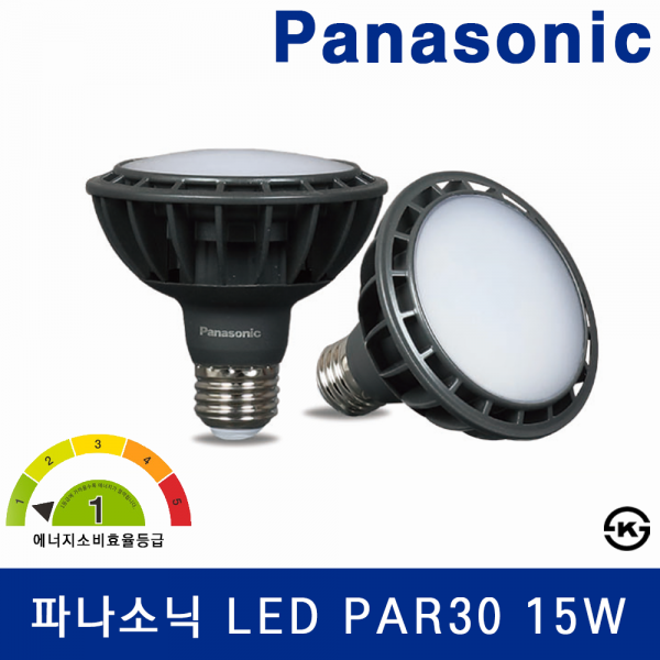 ETC,파나소닉 LED PAR30 15W 확산형 1등급 램프 E26 KS인증 전구 램프 조명